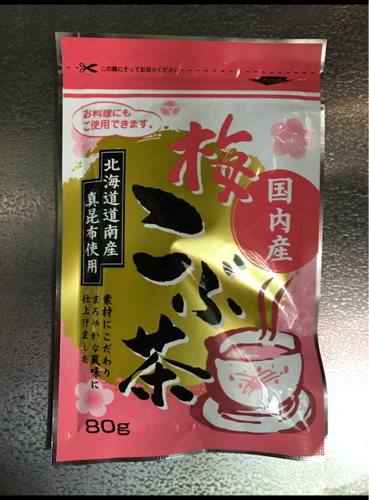 前島 北海道産真昆布使用梅こぶ茶 ８０ｇの口コミ・評判、評価点数 | ものログ
