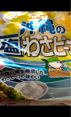 山芳製菓 ポテトチップス沖縄の塩わさビーフ ９０ｇ（山芳製菓）の 