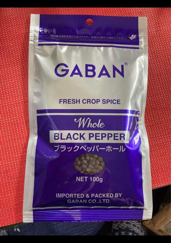 ギャバン ブラックペッパー ホール 袋 １００ｇ（GABAN（ギャバン））の口コミ・レビュー、評価点数 | ものログ