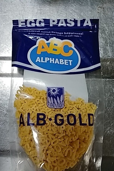 アルボゴルド　エッグパスタ　ABCアルファベットパスタ　90g×1袋