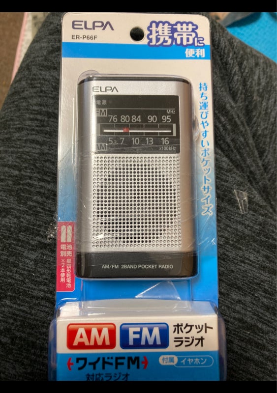 420円 最大76％オフ！ 朝日電器 AM FMポケットラジオ ER-P66F