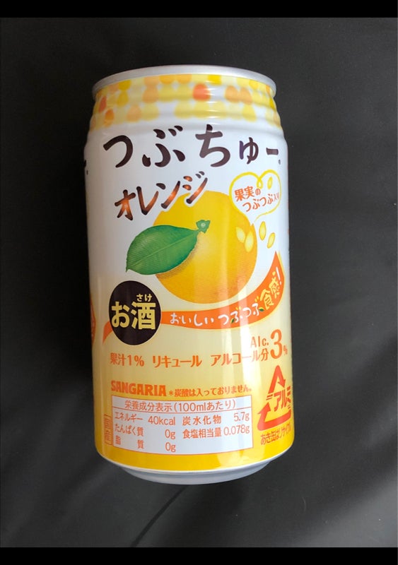 サンガリア つぶちゅー オレンジ 缶 ３４０ｍｌ（日本サンガリアベバレッジカンパニー）の口コミ・レビュー、評価点数 | ものログ