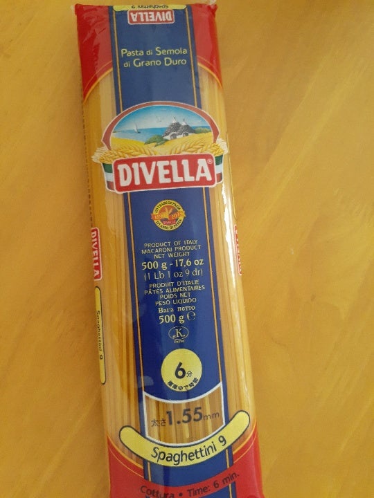 6293円 （お得な特別割引価格） DIVELLA ディヴエッラ パスタ 9スパゲッティーニ 500g 24袋セット 606-101