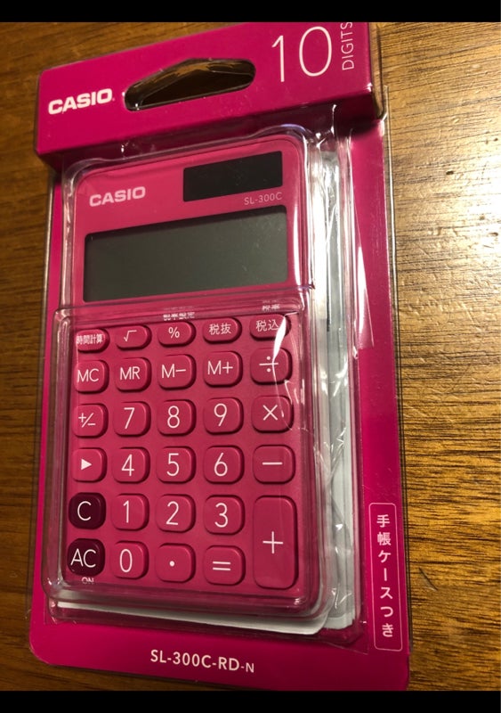 カシオ 手帳型カラフル電卓ＳＬ−３００Ｃ−ＲＤ−Ｎ（カシオ計算機）の口コミ・レビュー、評価点数 | ものログ