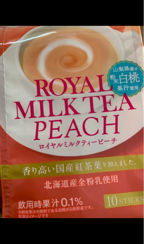 日東紅茶 ロイヤルミルクティー ピーチ １０本（三井農林）の口コミ・レビュー、評価点数 | ものログ