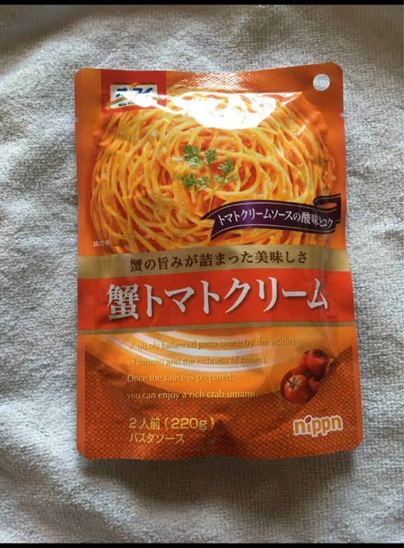オーマイ 蟹トマトクリーム ２２０ｇ（日本製粉）の口コミ・レビュー、評価点数 | ものログ