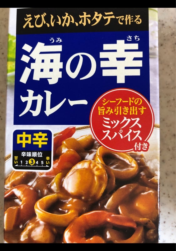 156円 【本日特価】 ハウス食品 海の幸カレー 中辛 カレールー 120g 1セット 2個