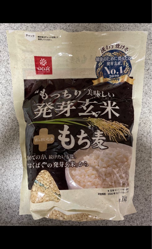 はくばく もっちり美味しい発芽玄米＋もち麦 １ｋｇ（はくばく）の口コミ・レビュー、評価点数 | ものログ