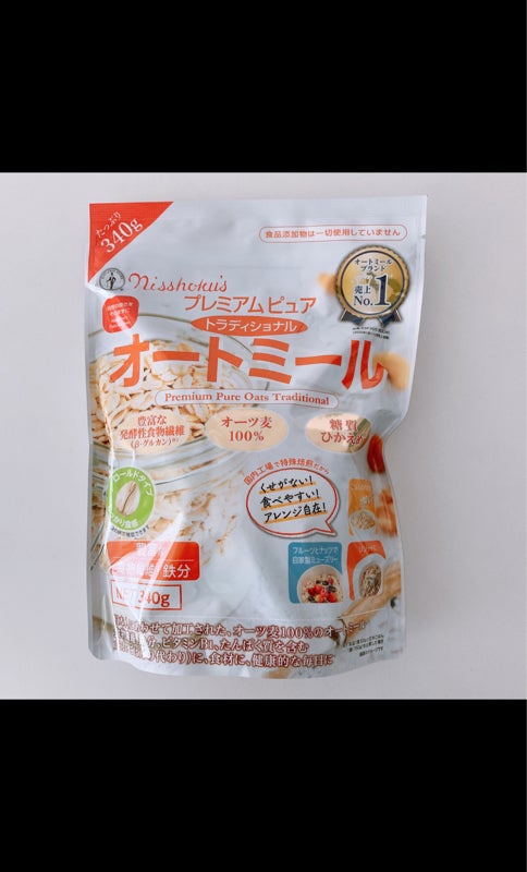 日食 プレミアムピュアＴオートミール 袋 ３４０ｇ（日本食品製造）の口コミ・レビュー、評価点数  ものログ