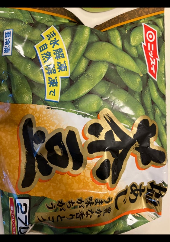 塩あじ茶豆　ニッスイ　ものログ　台湾産　２７０ｇ（日本水産）の販売価格と購入店舗（福岡県）