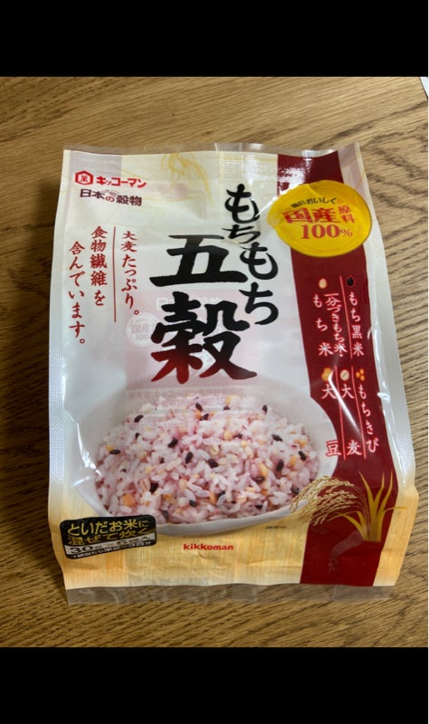 もちもち五穀　１８０ｇ（キッコーマン食品）の口コミ・評判、評価点数　日本の穀物　キッコーマン　ものログ