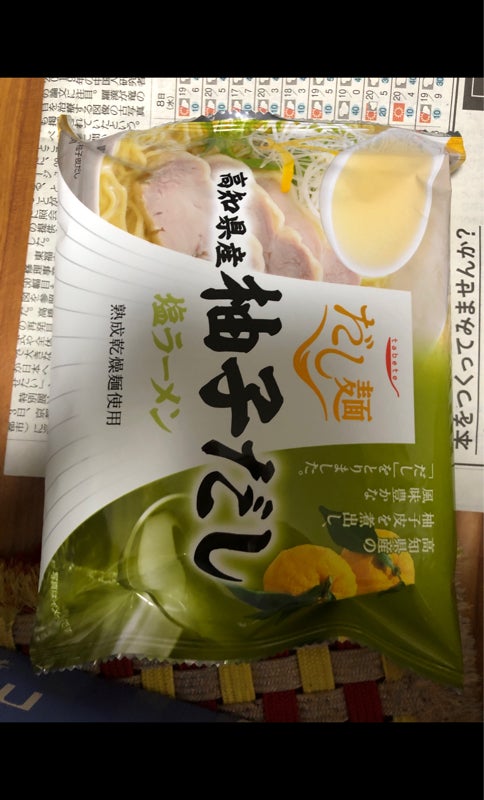 タベテ だし麺高知県産柚子だし塩ラーメン １０２ｇ（国分グループ本社）の口コミ・評判、評価点数 ものログ