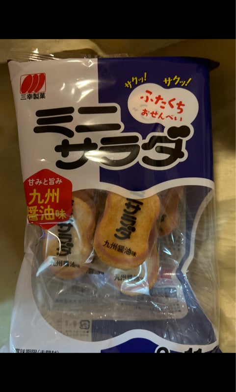 三幸製菓 ミニサラダ　九州醤油味 ２２枚