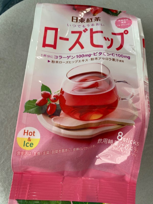 日東紅茶　ローズヒップ10本3袋(30本) コラーゲン　ビタミンC スティック