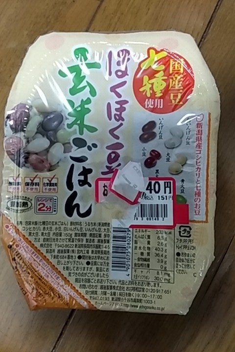 越後製菓　１５０ｇ（越後製菓）の口コミ・評判、評価点数　ほくほく豆の玄米ごはん　ものログ